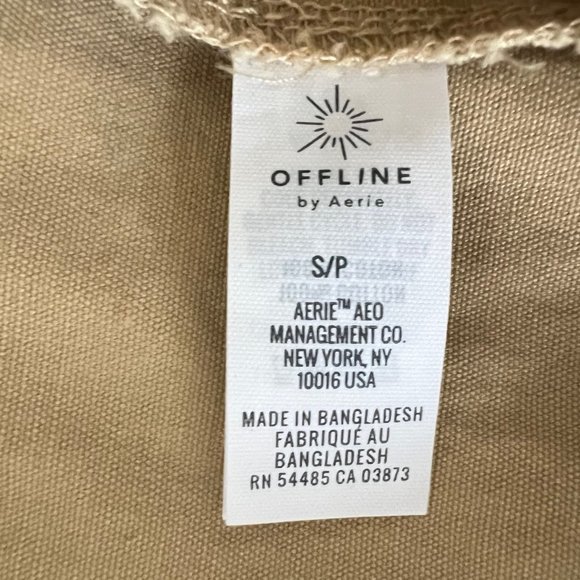 NEW Aerie OFFLINE Cotton Canvas Hooded Cargo Vest, Size S Oversized Fit - Picture 15 of 16